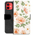 iPhone 12 mini Premium Portemonnee Hoesje - Bloemen