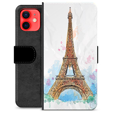 iPhone 12 mini Premium Portemonnee Hoesje - Parijs