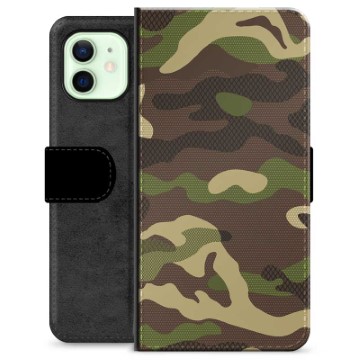 iPhone 12 Premium Portemonnee Hoesje - Camo