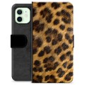 iPhone 12 Premium Portemonnee Hoesje - Luipaard