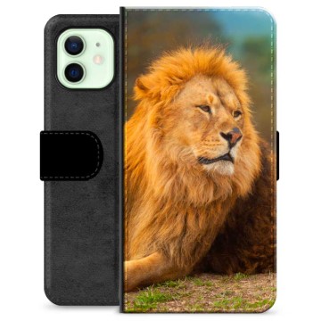 iPhone 12 Premium Portemonnee Hoesje - Leeuw