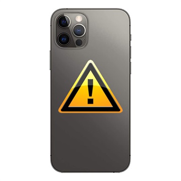 iPhone 12 Pro Max Batterij Cover Reparatie - incl. raam - Zwart