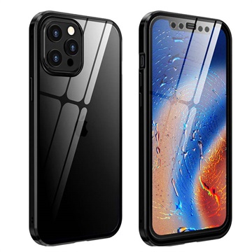 iPhone 12 Pro Max Magnetisch Cover met Gehard Glas