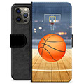 iPhone 12 Pro Max Premium Portemonnee Hoesje - Basketbal