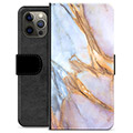 iPhone 12 Pro Max Premium Wallet Case - Elegant Marmer