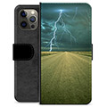 iPhone 12 Pro Max Premium Wallet Case - Storm