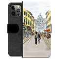 iPhone 12 Pro Max Premium Portemonnee Hoesje - Italië Straat
