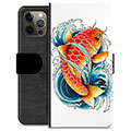 iPhone 12 Pro Max Premium Portemonnee Hoesje - Koi Karper
