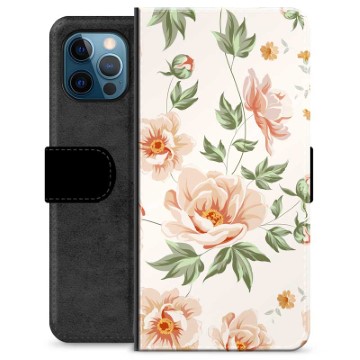 iPhone 12 Pro Premium Portemonnee Hoesje - Bloemen