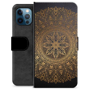 iPhone 12 Pro Premium Portemonnee Hoesje - Mandala