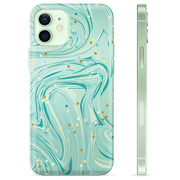 iPhone 12 TPU Hoesje - Groen Mint