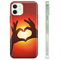 iPhone 12 TPU-hoesje - Hart Silhouet