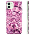 iPhone 12 TPU-hoesje - Roze Kristal