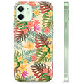 iPhone 12 TPU Hoesje - Roze Bloemen