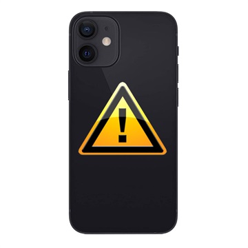 iPhone 12 mini Batterij Cover Reparatie - incl. raam - Zwart