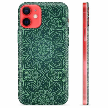 iPhone 12 mini TPU-hoesje - Groene Mandala