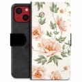 iPhone 13 Mini Premium Portemonnee Hoesje - Bloemen