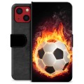iPhone 13 Mini Premium Portemonnee Hoesje - Football Flame