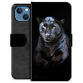 iPhone 13 Premium Portemonnee Hoesje - Zwarte Panter