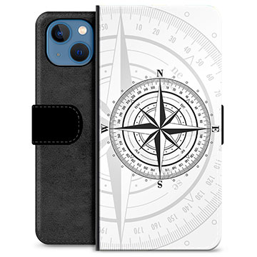 iPhone 13 Premium Portemonnee Hoesje - Kompas