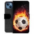 iPhone 13 Premium Portemonnee Hoesje - Football Flame