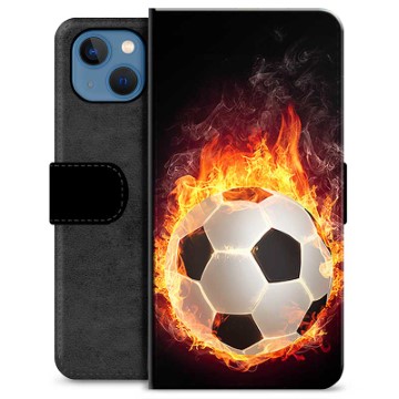 iPhone 13 Premium Portemonnee Hoesje - Football Flame