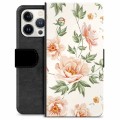 iPhone 13 Pro Premium Portemonnee Hoesje - Bloemen