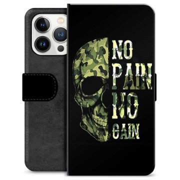 iPhone 13 Pro Premium Portemonnee Hoesje - Geen pijn, geen winst
