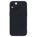 iPhone 13 Siliconenhoes met camerabeveiliging - MagSafe compatibel - Zwart