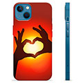 iPhone 13 TPU-hoesje - Hart Silhouet