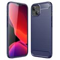 iPhone 14 Geborsteld TPU Hoesje - Koolstofvezel