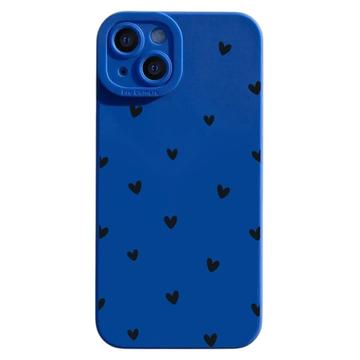 iPhone 14 Hartpatroon Slim TPU Hoesje - Blauw / Zwart