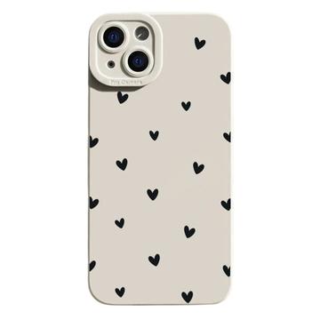 iPhone 14 Plus Hartpatroon Slim TPU Hoesje - Wit / Zwart