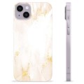 iPhone 14 Plus TPU-hoesje - Gouden Parel Marmer