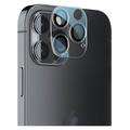 iPhone 14 Pro/14 Pro Max Lippa Camera Lens Beschermer - 9H - Helder / Zwart