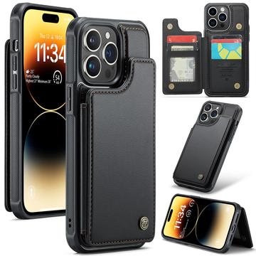 iPhone 14 Pro Max Caseme C22 Hoesje RFID-kaart portemonnee - Zwart