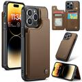 iPhone 14 Pro Max Caseme C22 Hoesje RFID Kaarthouder - Bruin