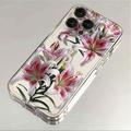 iPhone 14 Pro Max Bloemmotief TPU hoesje - Roze Lelie