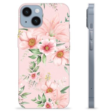 iPhone 14 TPU-hoesje - Aquarel Bloemen