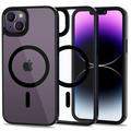 iPhone 14 Tech-Protect Magmat Cover - MagSafe-compatibel - Zwart / Doorzichtig