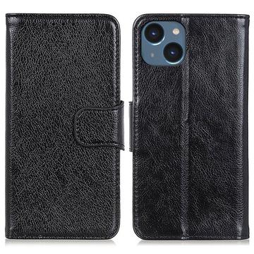 iPhone 15 Elegant Series Portemonnee Hoesje - Zwart