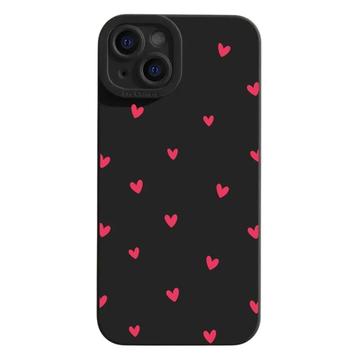 iPhone 15 Hartpatroon Slim TPU Hoesje - Zwart/Rood