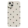 iPhone 15 Hartpatroon Slim TPU Hoesje - Wit / Zwart
