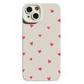 iPhone 15 Hartpatroon Slim TPU Hoesje - Wit/Rood