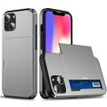 iPhone 15 Hybride Hoesje met Schuifkaarthouder