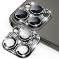 iPhone 15 Pro/15 Pro Max Hat Prince Glitter Camera Lens Protector - Zwart