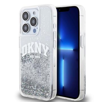 iPhone 15 Pro DKNY Liquid Glitter Arch Logo Case - Transparant