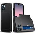 iPhone 15 Pro Hybrid Case with Sliding Card Slot