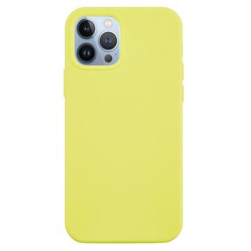 iPhone 15 Pro Liquid Silicone Hoesje - Geel