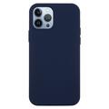 iPhone 15 Pro Liquid Silicone Hoesje - Donkerblauw